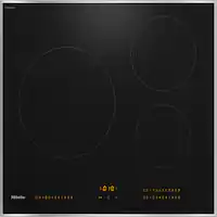 Miele - KM 7720 FR 24" Built-In Electric Induction Cooktop - Black - Front_Zoom