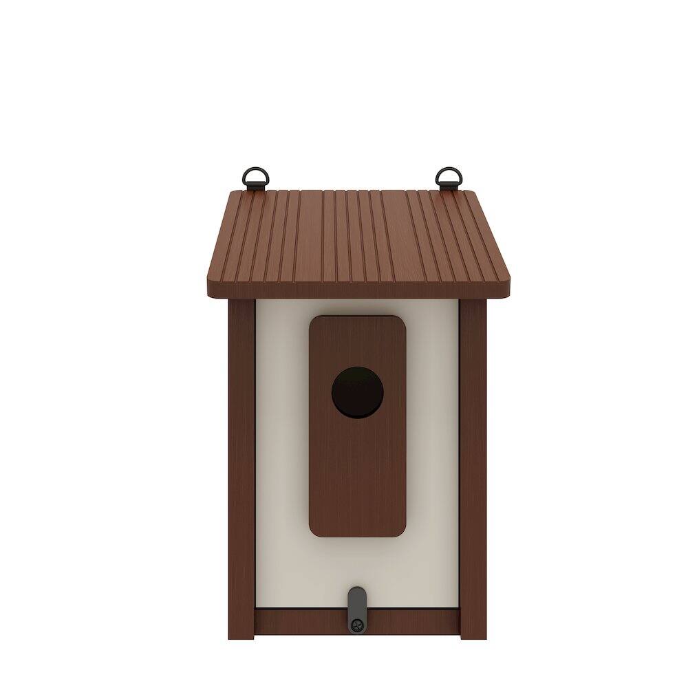 Front. New Age Pet - ECOFLEX Feathered Friends Beak Bungalow Bird House - Large - RHBBB44-09L.