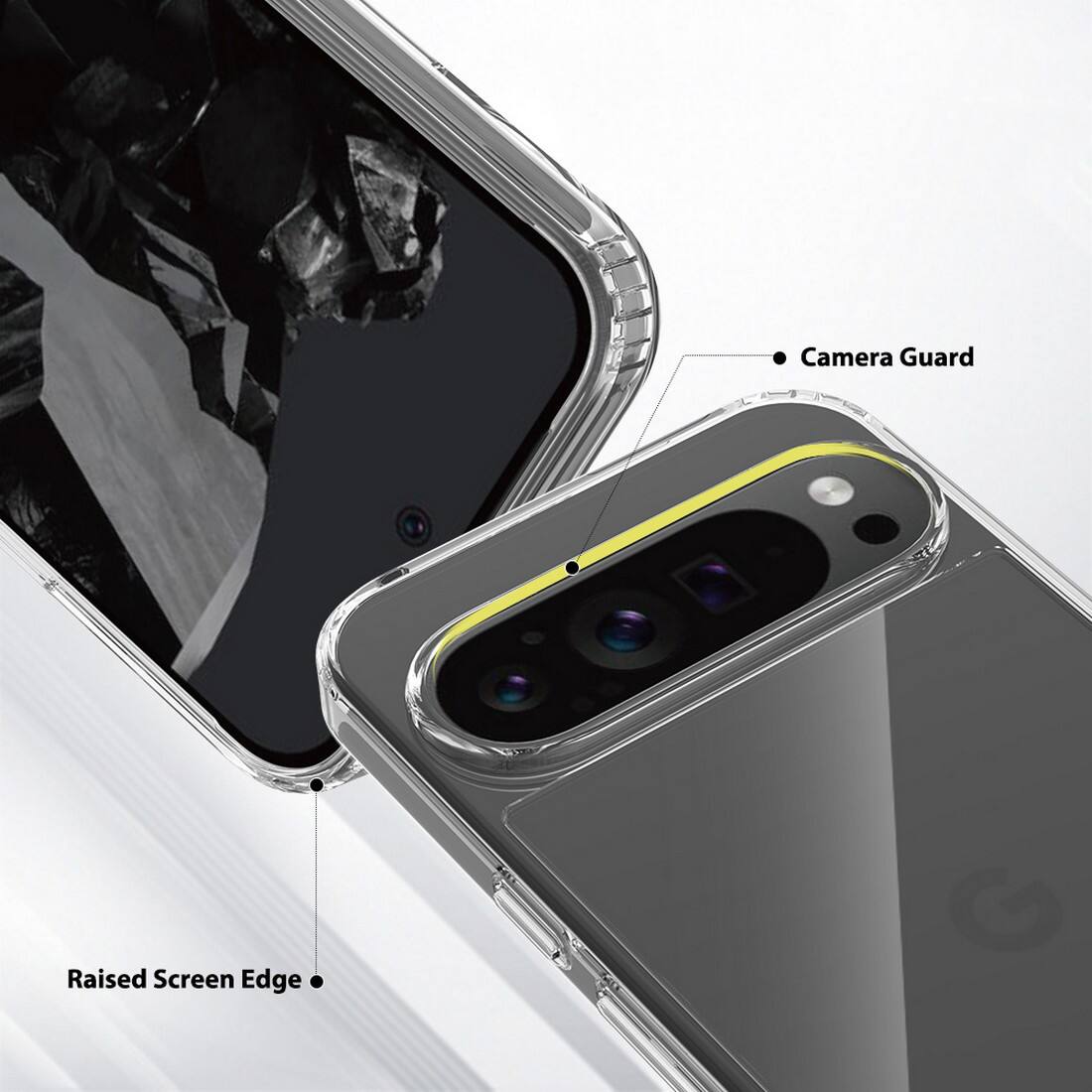 Camera Guard  
Raised Screen Edge
