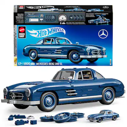 MATTEL SHOP. BRICK SHOP. HOT WHEELS. 17 + 11600 PCS. MERCEDES-BENZ 300 SL. MG-SL. 16 SL.