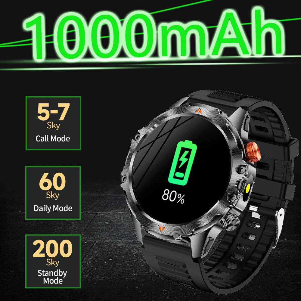 1000mAh

5-7 Sky Call Mode

60 Sky Daily Mode

200 Sky Standby Mode