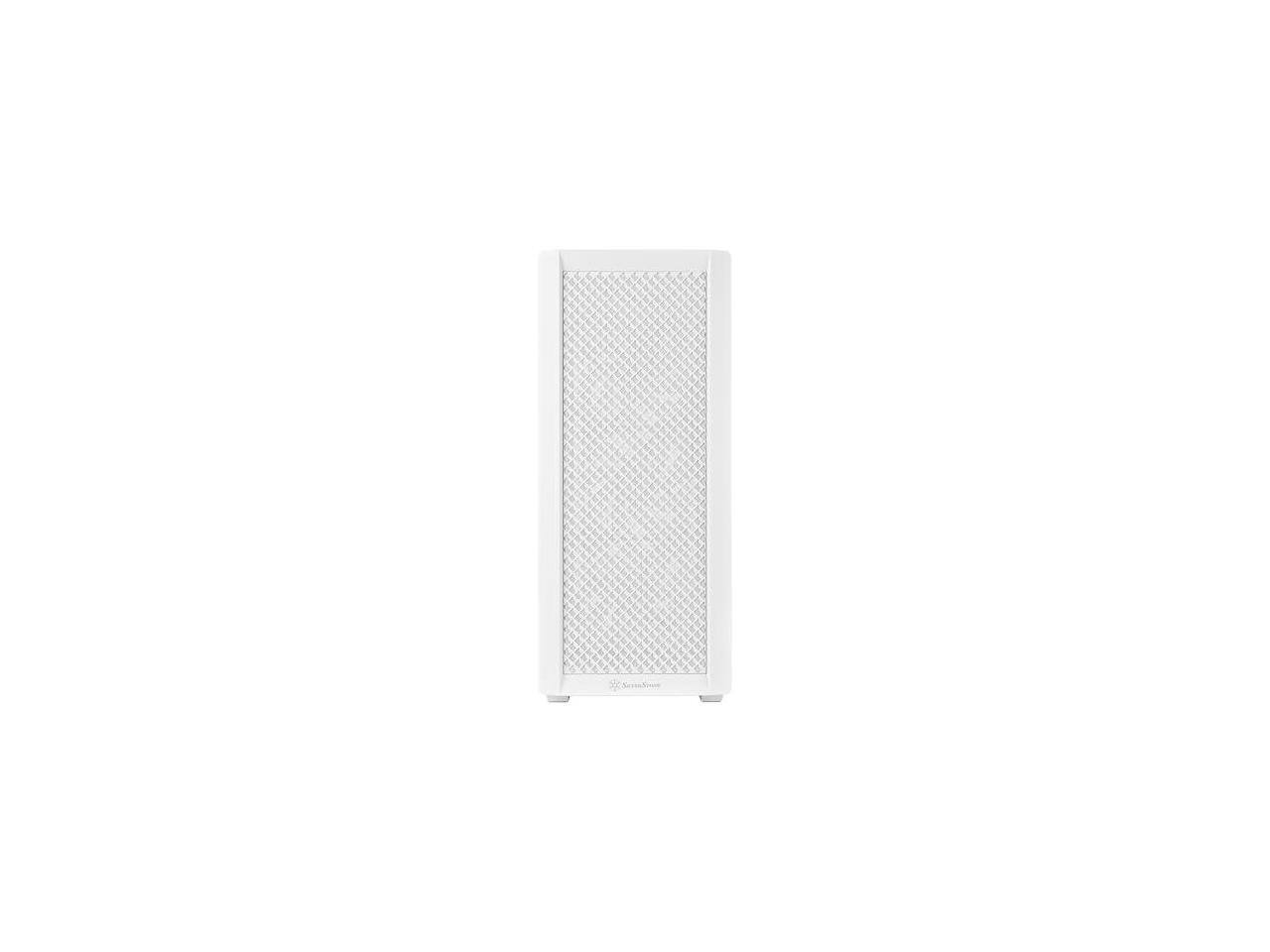 Alt View 1. SilverStone - SilverStone Technology FARA 515XR White Compact ATX Tower Chassis with Four Included Rainbow Fans, SST-FA515XR-WG - White.
