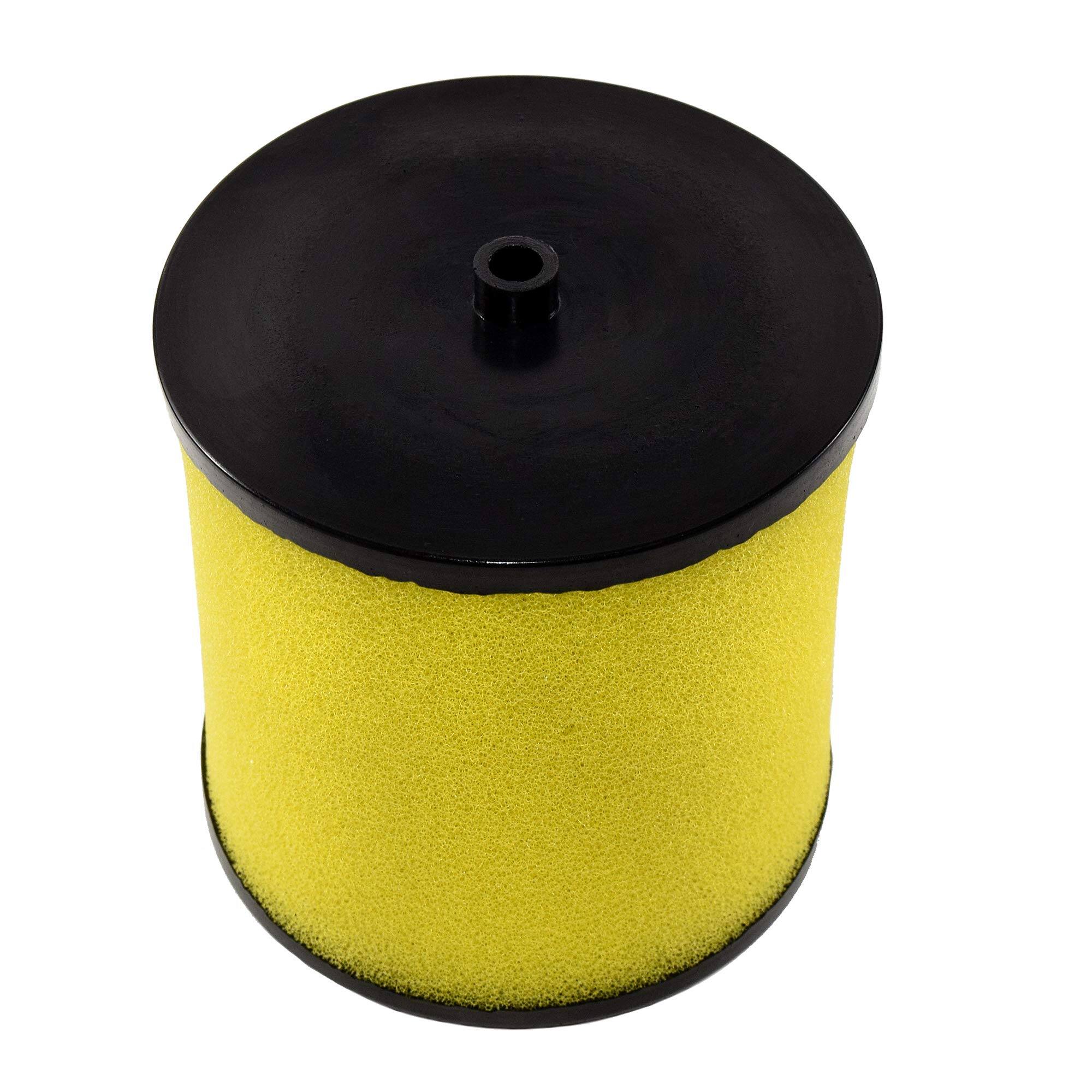 Angle. HQRP - Air Filter with Clamp Replacement 17254-HM8-000 for Honda Recon 250, Sportrax TRX250EX, TRX250X.