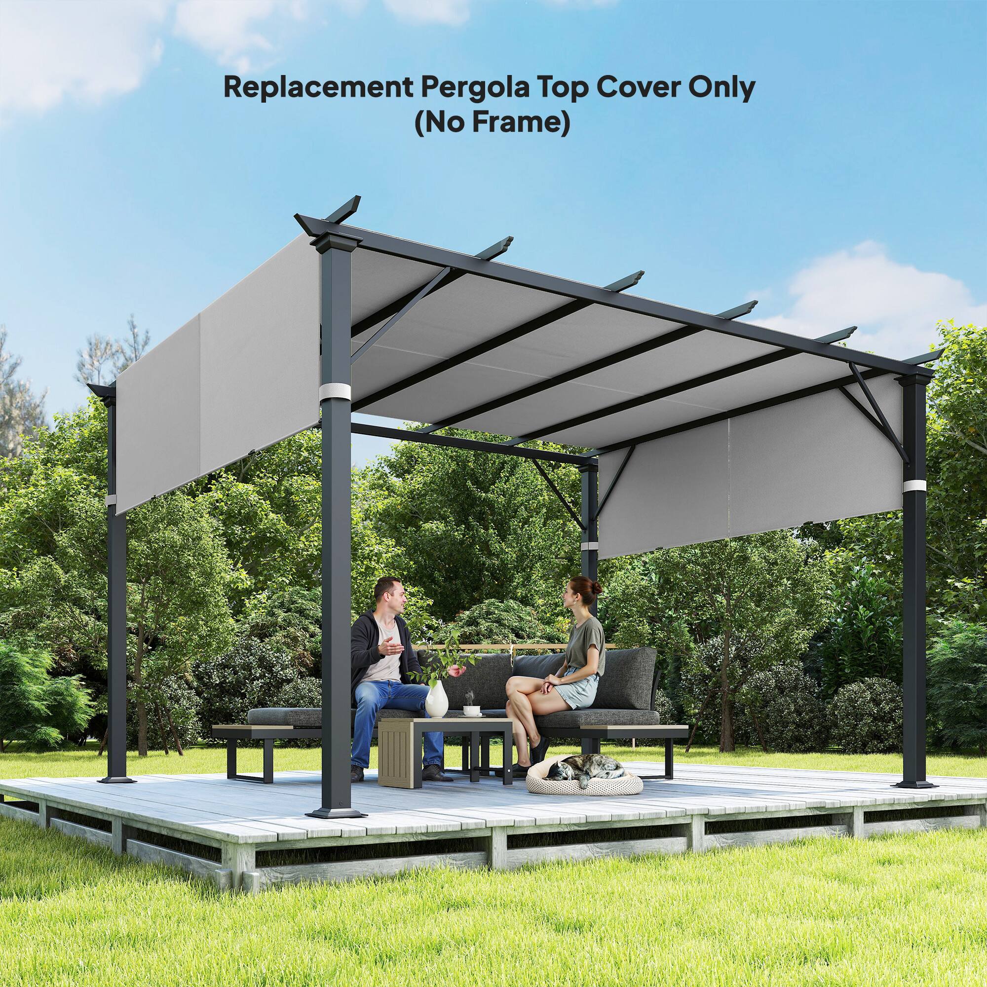 Replacement Pergola Top Cover Only (No Frame)