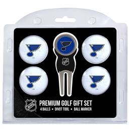 Team Golf - St. Louis Blues 4-Ball Gift Set - Multicolor