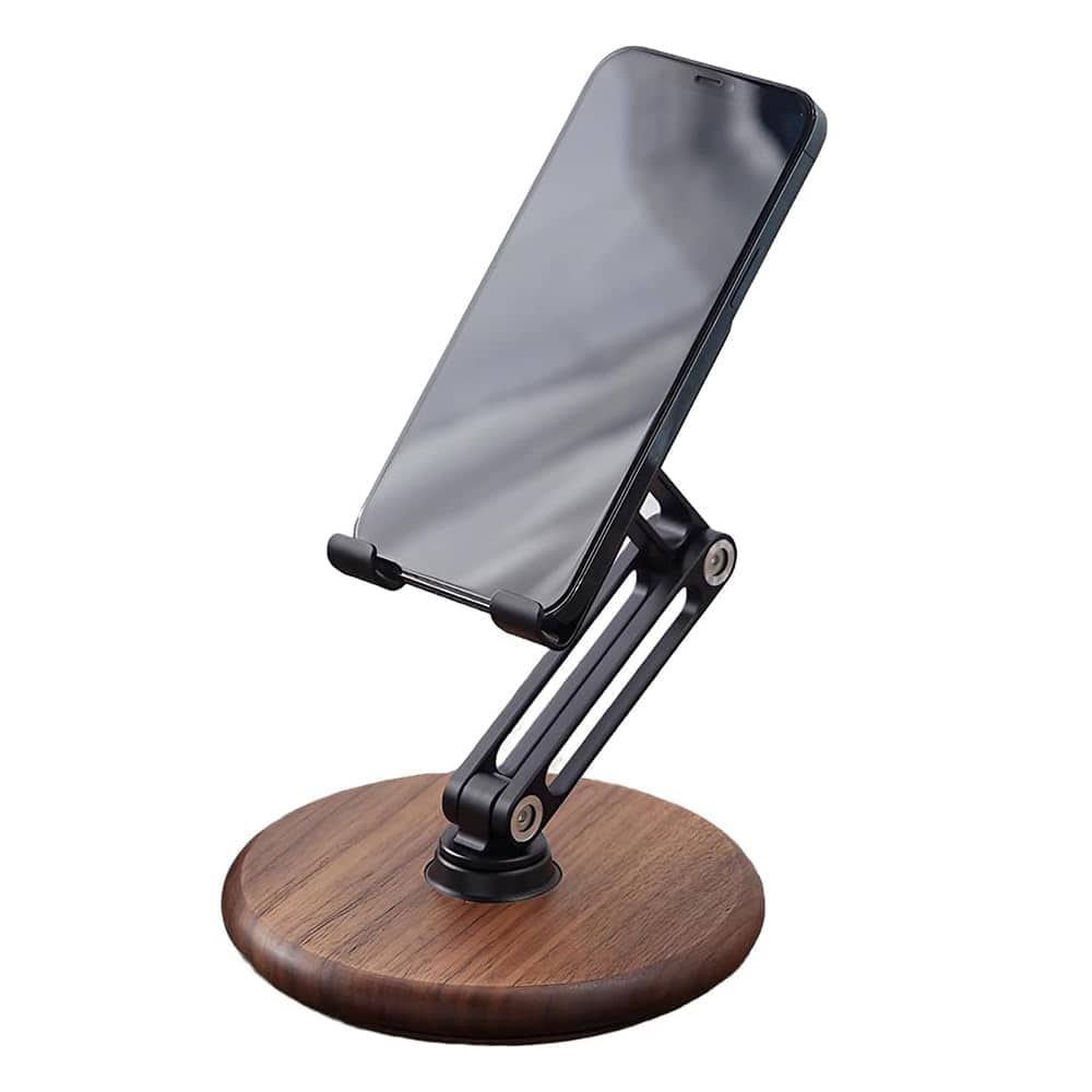 VEGA AUTOMOTIVE - Stand For Desk Phone Adjustable Foldable Cell Holder 360 Rotation Compatible With Pro Xs Galaxy Tablets All - Default