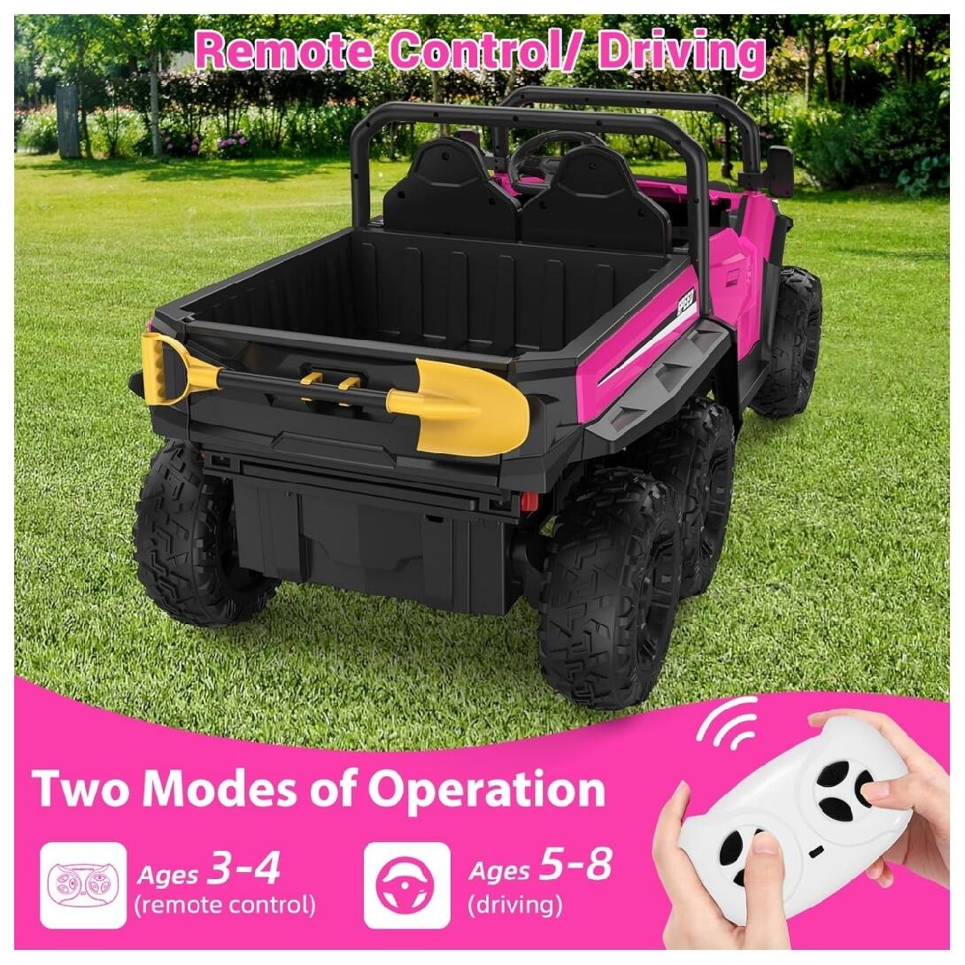 Remote Control/ Driving  
Two Modes of Operation  
Ages 3-4 (remote control)  
Ages 5-8 (driving)