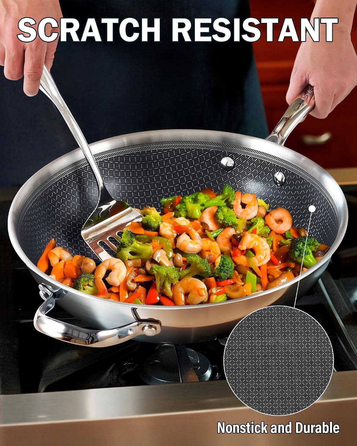 SCRATCH RESISTANT  
Nonstick and Durable