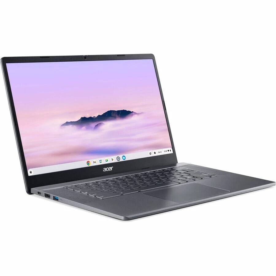 Angle. Acer - Chromebook Plus 515 Intel Core i5-1335U 8GB RAM 256GB SSD 15.6" Full HD Display Chrome OS - Iron.