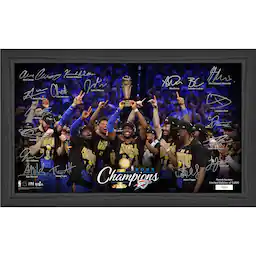 Oklahoma City Thunder 2025 NBA Finals Champions 12" x 20" Signature Celebration Frame