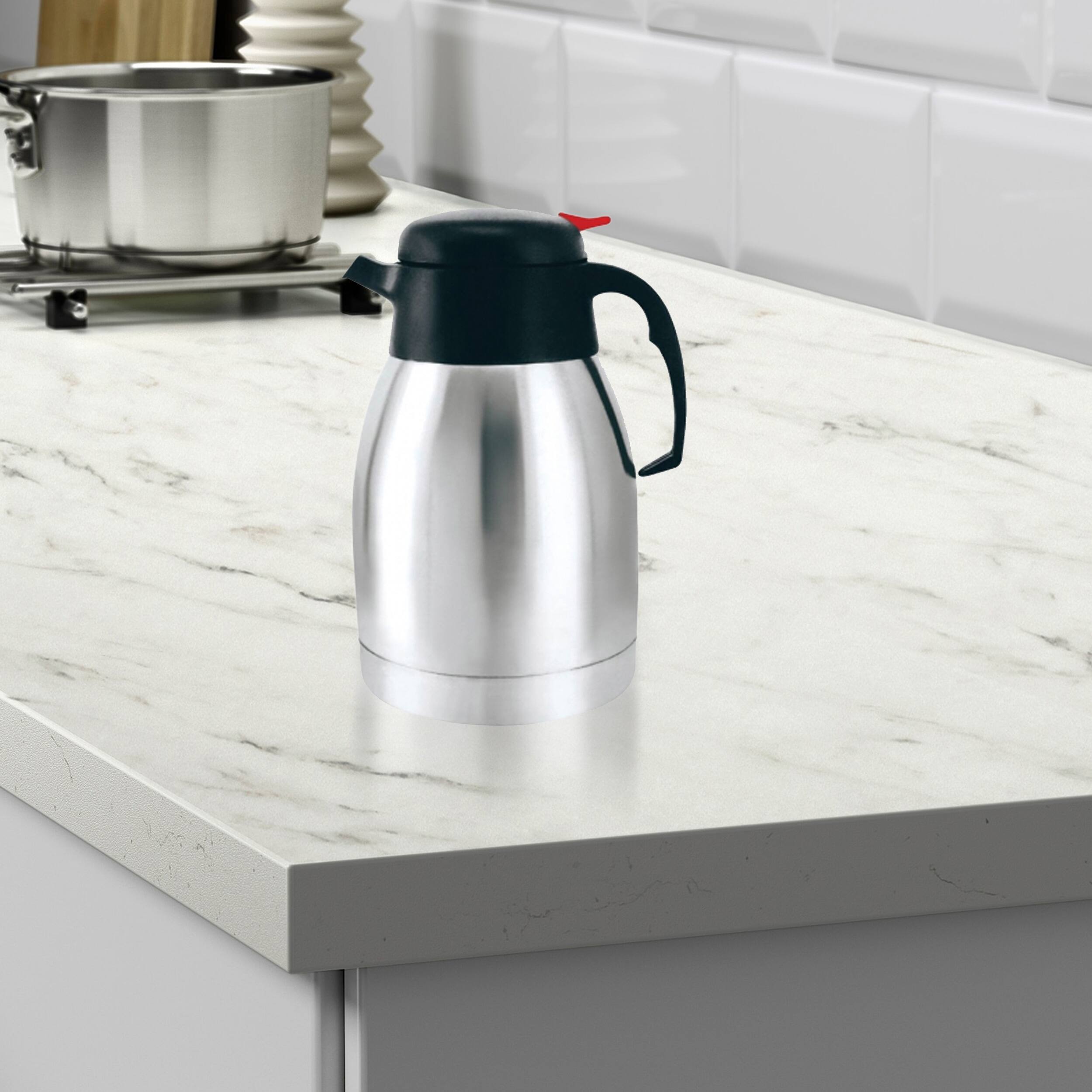 Alt View 1. Brentwood - Brentwood 1.0L Vacuum S/S Coffee Pot - Silver.
