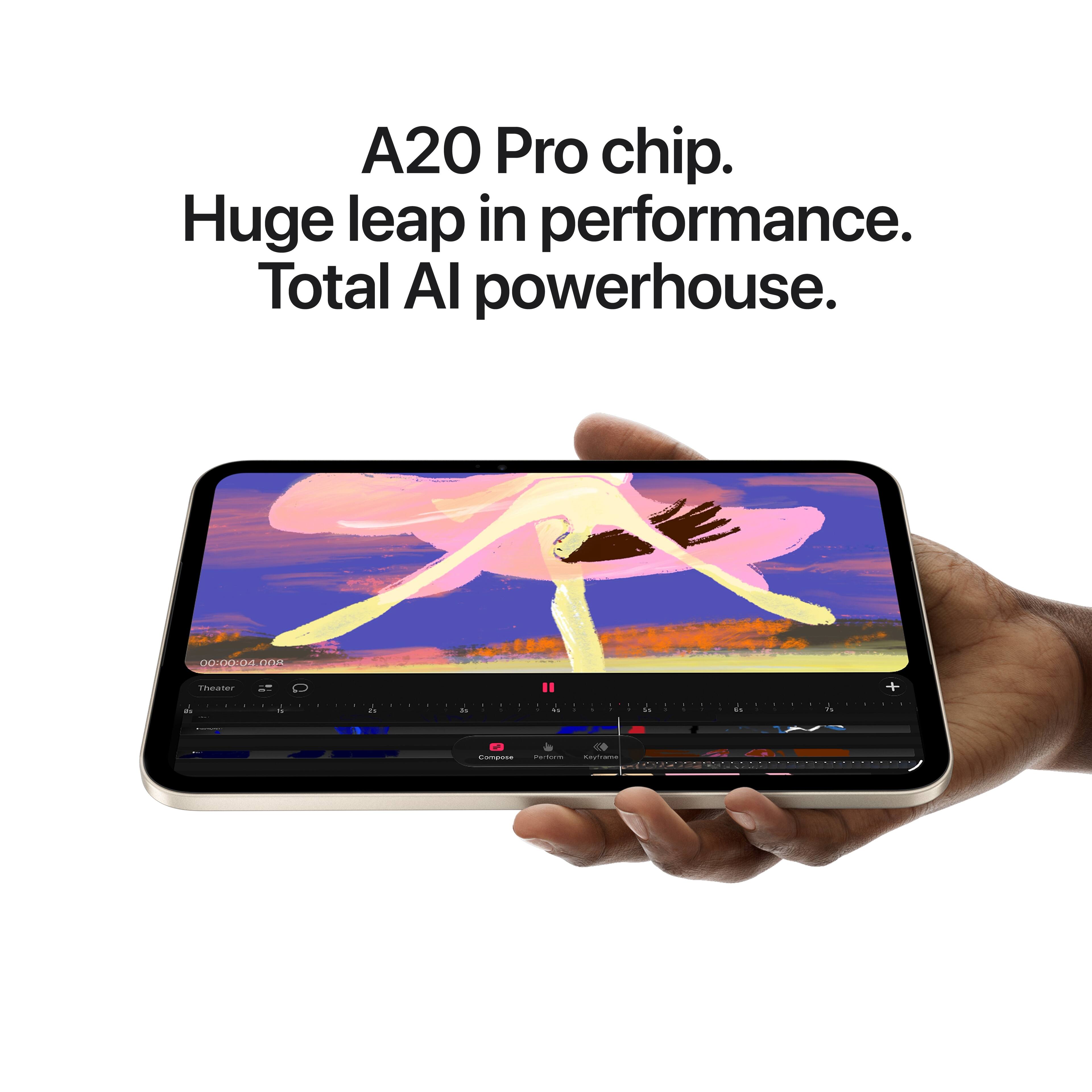 A20 Pro chip.  
Huge leap in performance.  
Total AI powerhouse.