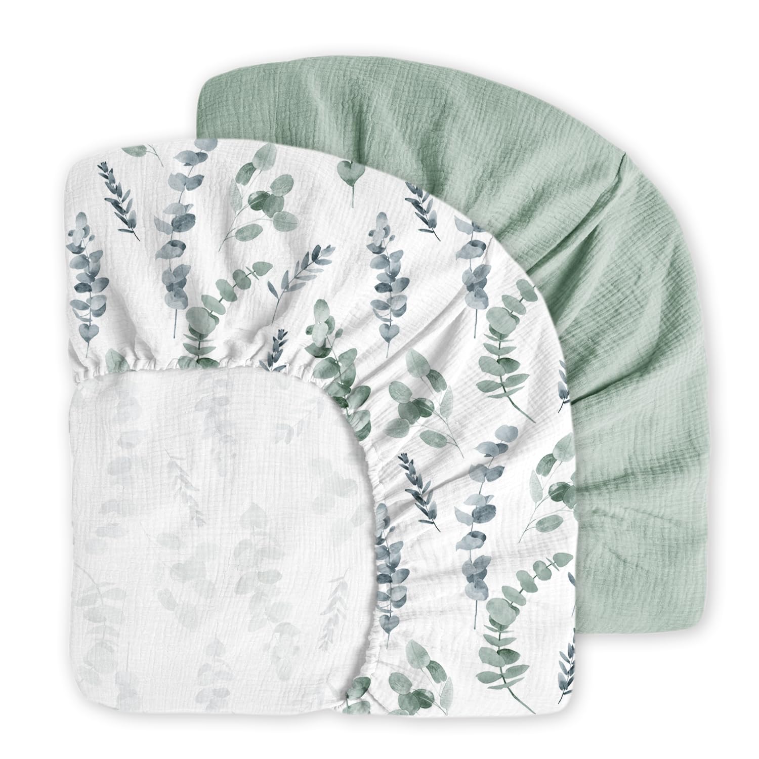 Green Leaves Crib Sheets