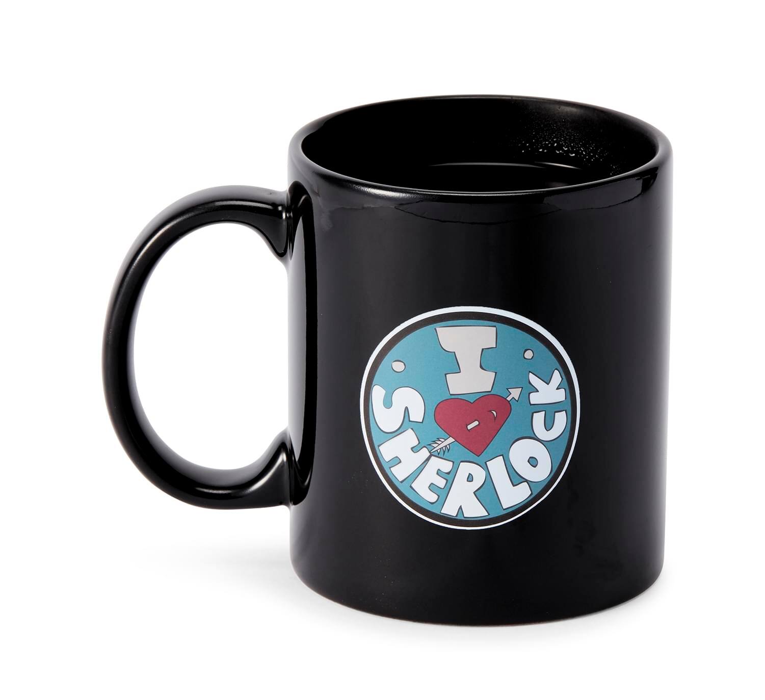 Alt View 1. Seven20 - Sherlock Holmes I Heart Sherlock 12-oz Heat- Reveal Mug - Black.