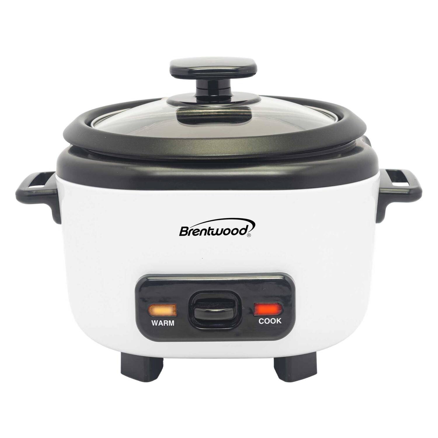Brentwood - Rc-5006w 3-cups Uncooked/6-cups Cooked Electric Rice Cooker With Measuring Cup And Spatula - White