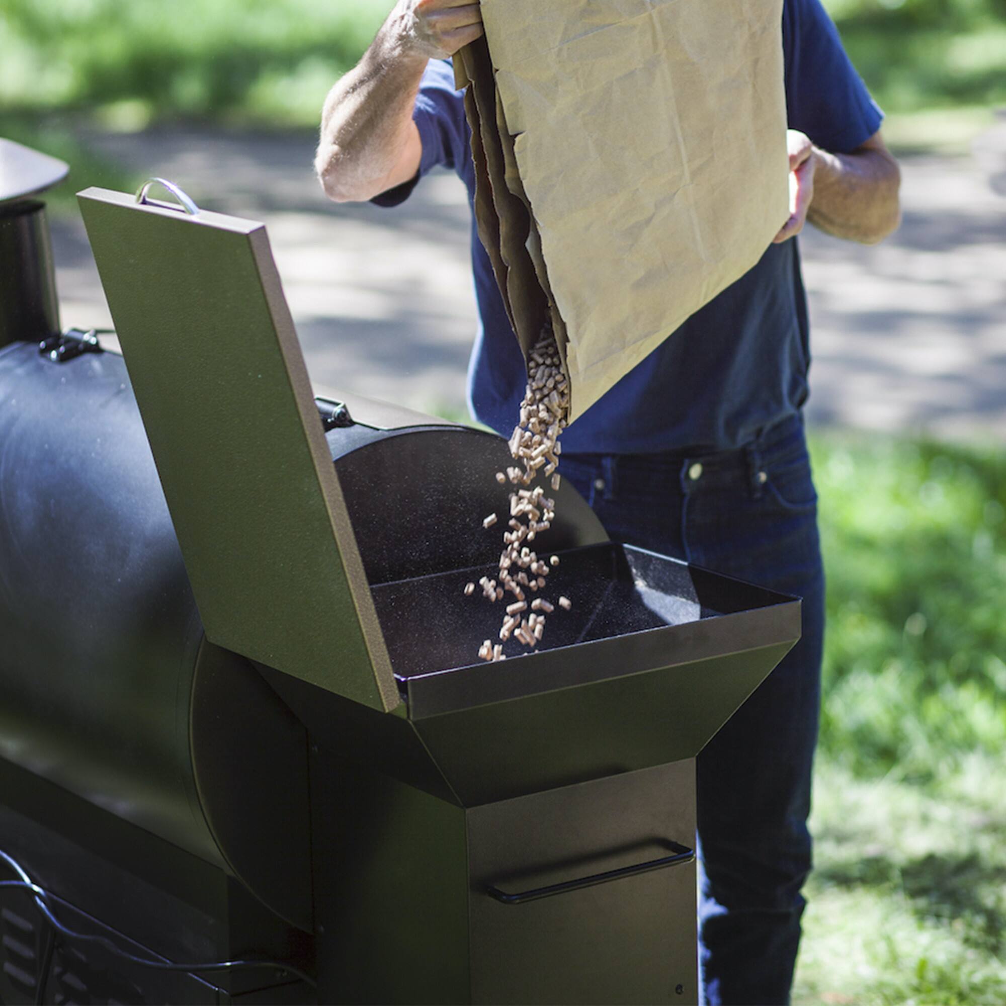 Alt View 20. Z GRILLS - Wood Pellet Grill and Smoker with Cabinet Storage 697 sq. in. - Black.