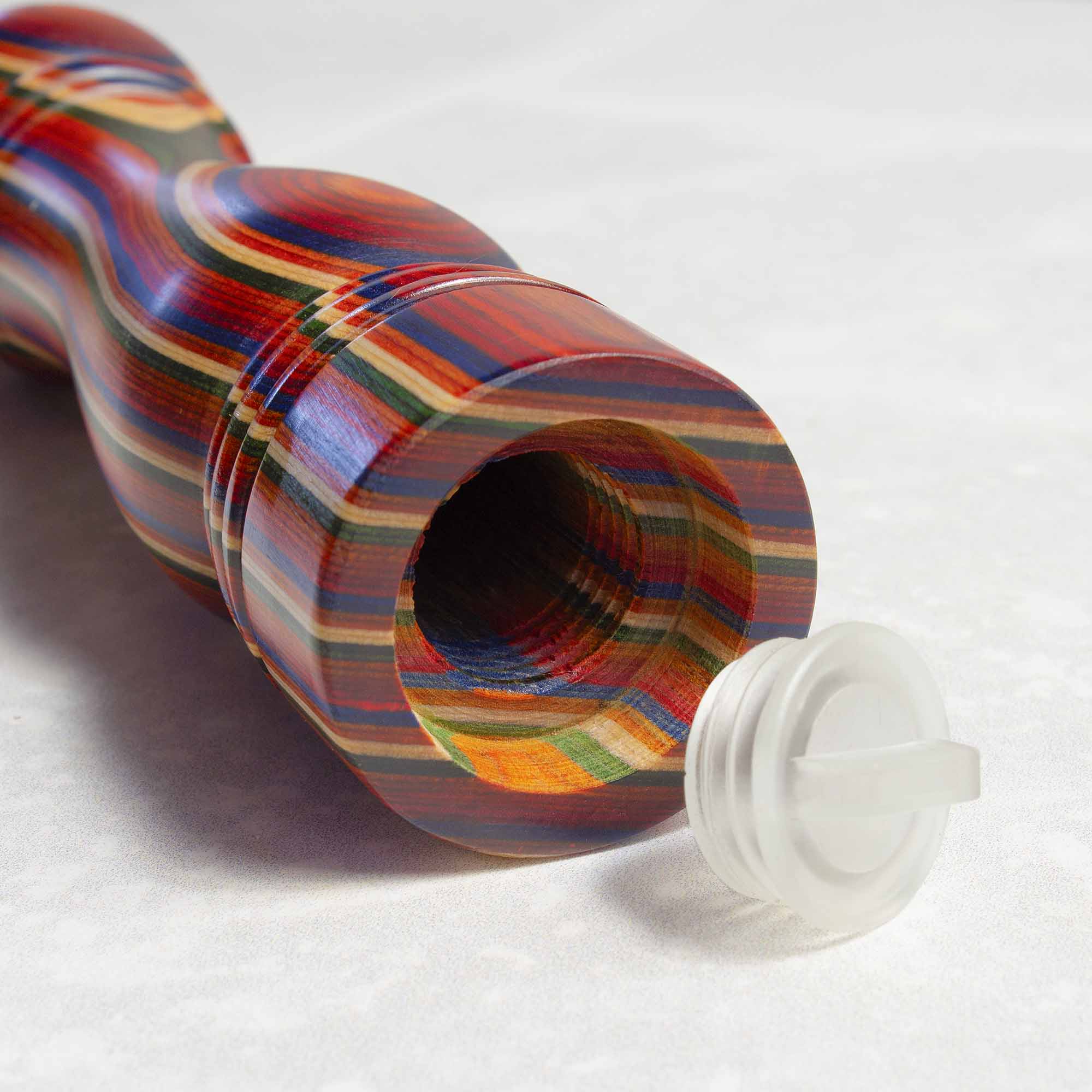 Alt View 3. Baltique - Marrakesh Collection Refillable Salt Shaker - Red, Blue, Green, Orange.