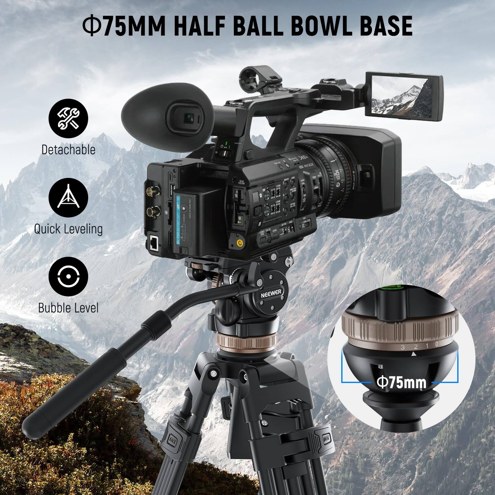 75MM HALF BALL BOWL BASE

- Detachable
- Quick Leveling
- Bubble Level

Φ75mm