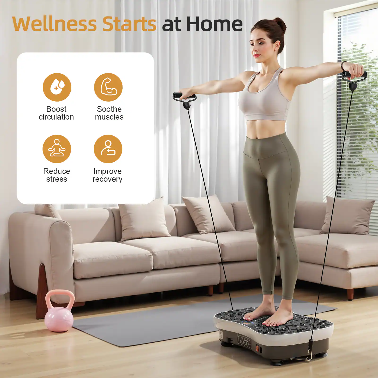 Wellness Starts at Home

- Boost circulation
- Soothe muscles
- Reduce stress
- Improve recovery