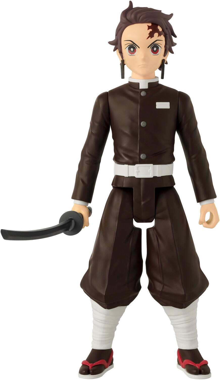 Alt View 2. Bandai - Demon Slayer - Anime Heroes: Mega - Tanjiro Kamado 12" Action Figure   - COLLECTIBLES - Multicolor.