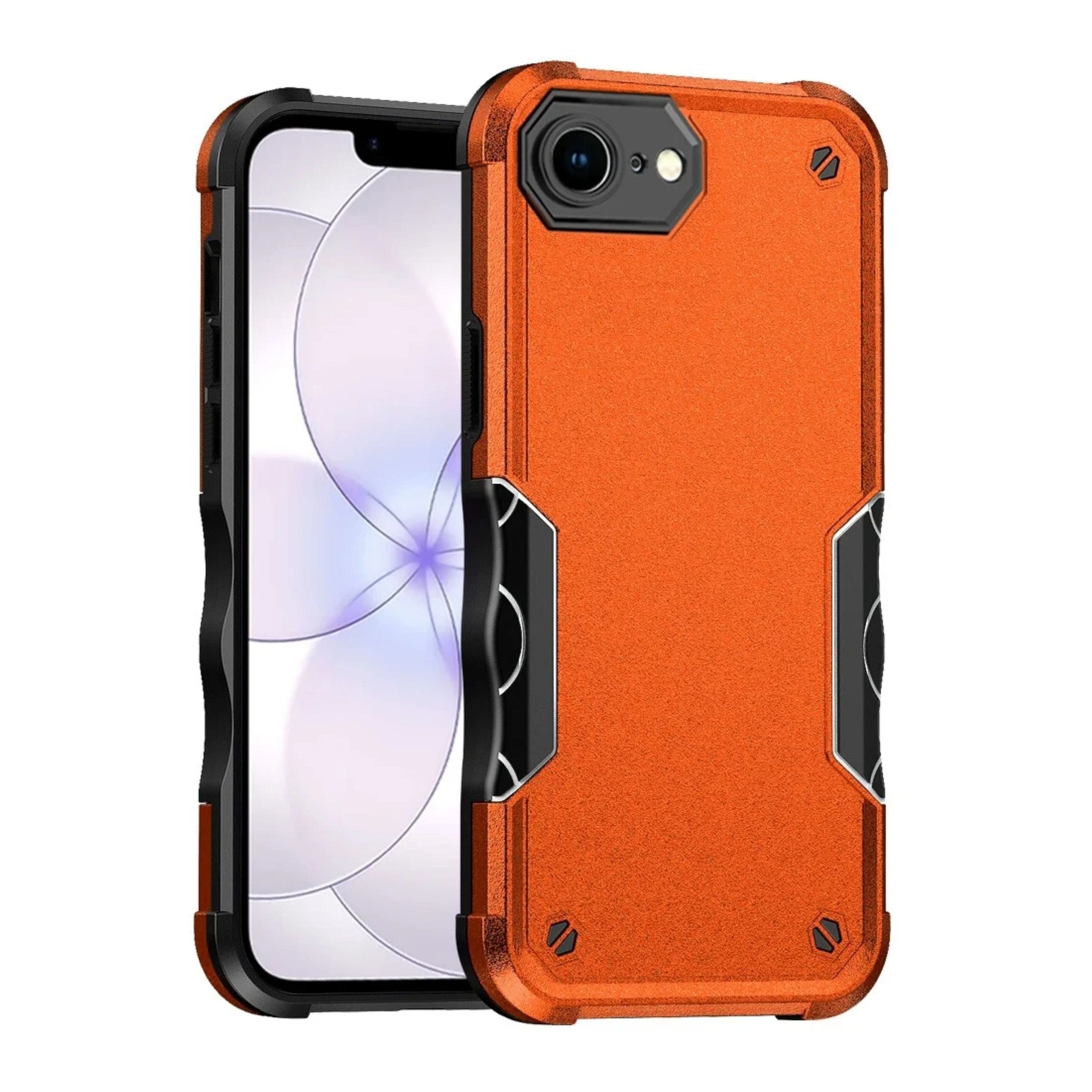 Kitcheniva - Exquisite Tough Grip Shockproof Phone Case With Tempered Glass For iPhone 16e/17e - Cosmic Orange price history on PriceWatchPro