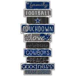 Fan Creations - Dallas Cowboys 5'' x 24'' Celebrations Stack Sign - Multicolor