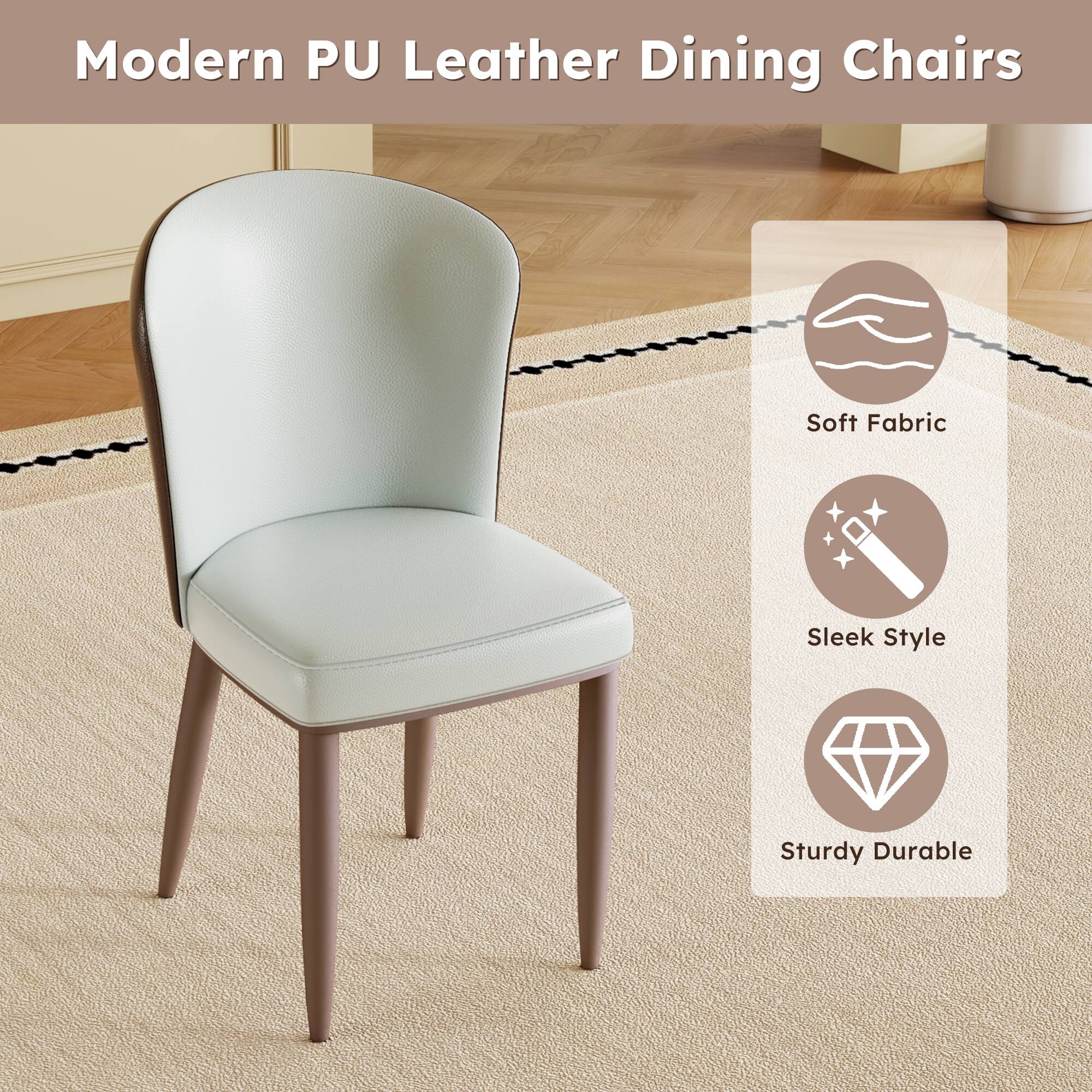 Modern PU Leather Dining Chairs

- Soft Fabric
- Sleek Style
- Sturdy Durable