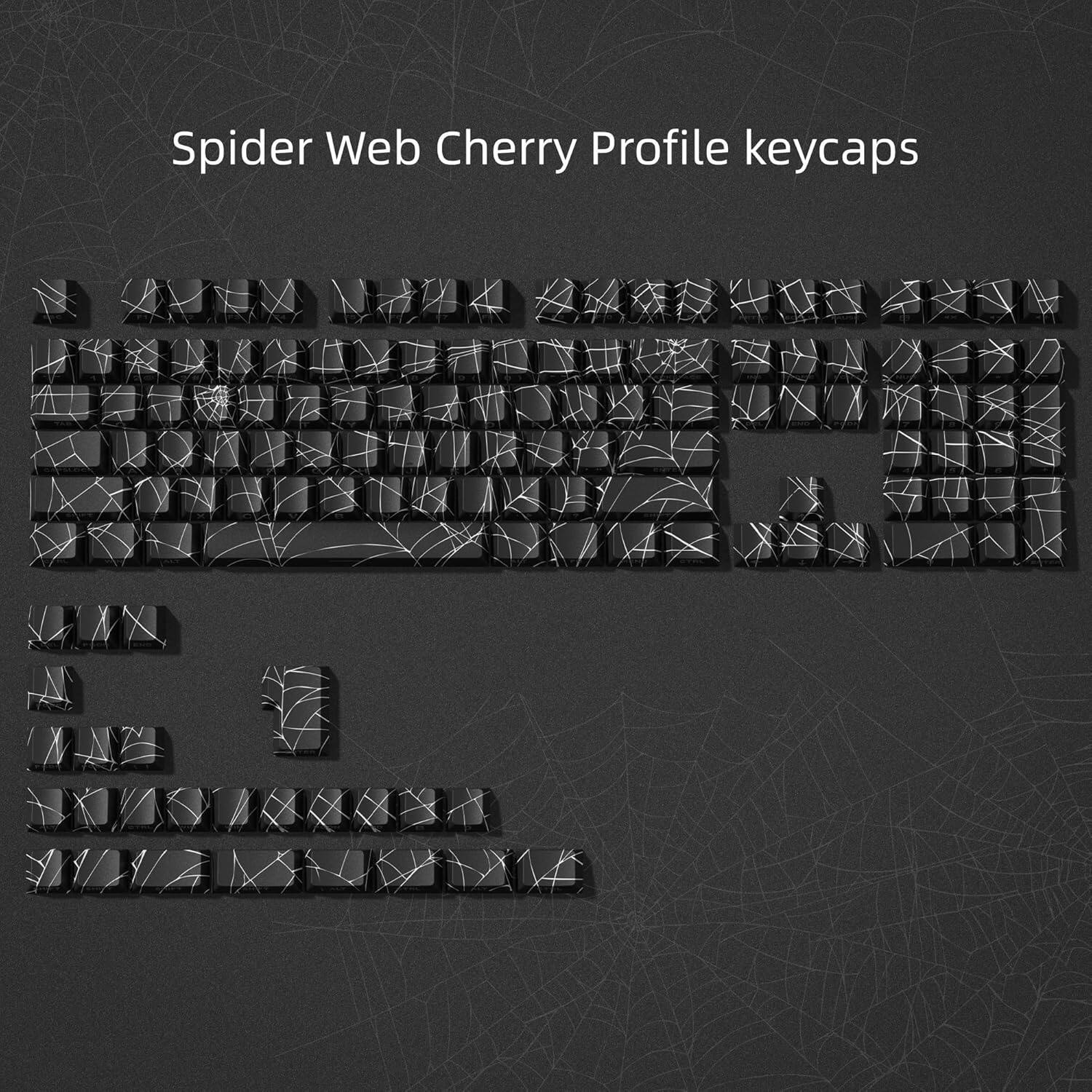 Spider Web Cherry Profile keycaps
