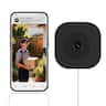 Parrot Uncle - 2K Window Camera Support 256GB WiFi Indoor Cameras for Home Security with Color Night Vision - White