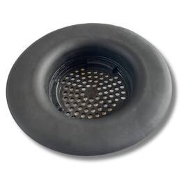 Flex Strainer - Sink Drain Strainer, Made in the USA, Universal Fits Most 3.5" Drains, 1-Pack - Black