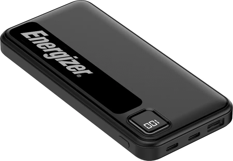 Energizer Powerbank 10000mAh Mit Integriertem USB-C Kabel – Schnellladung QC 3.0, PowerSafe Schutz Tragbares Ladegerät Für Smartphone IPhone Android Akkupack Schnellladefunktion | Power Bank XP10002