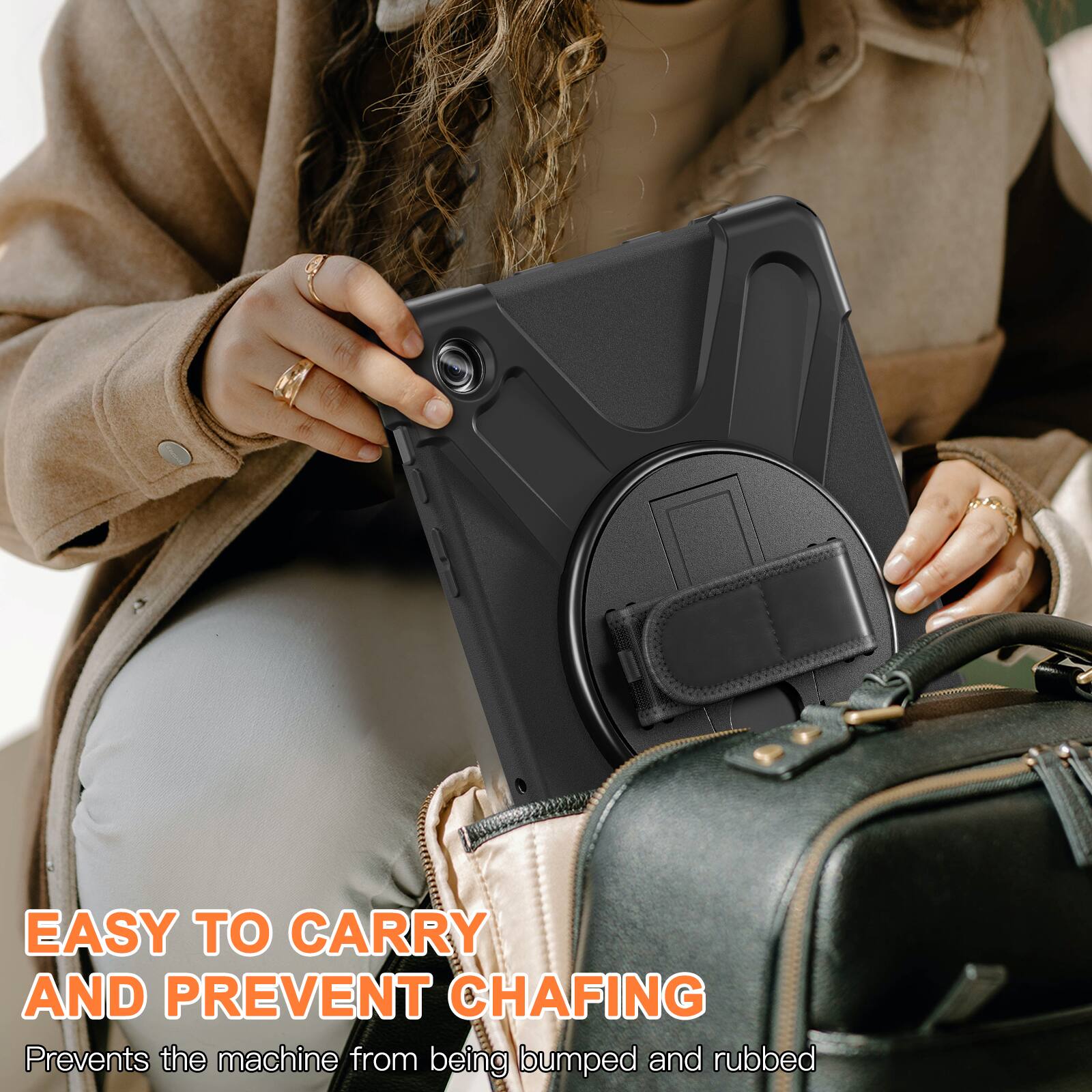 EASY TO CARRY AND PREVENT CHAFING  
Prevents the machine from being bumped and rubbed