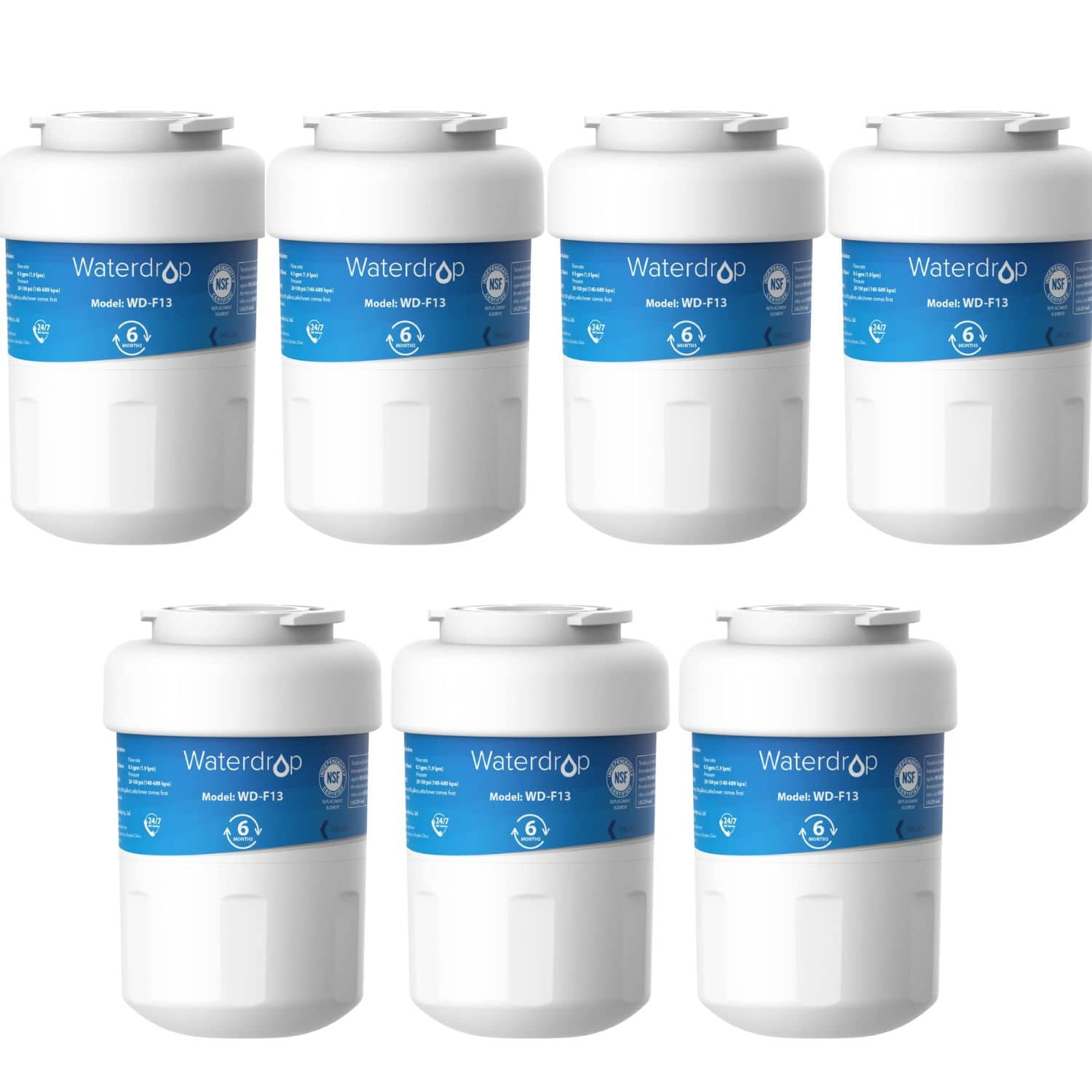 Waterdrop - WD-MWF-7 Refrigerator Water Filter 7-Pack - White price history on PriceWatchPro