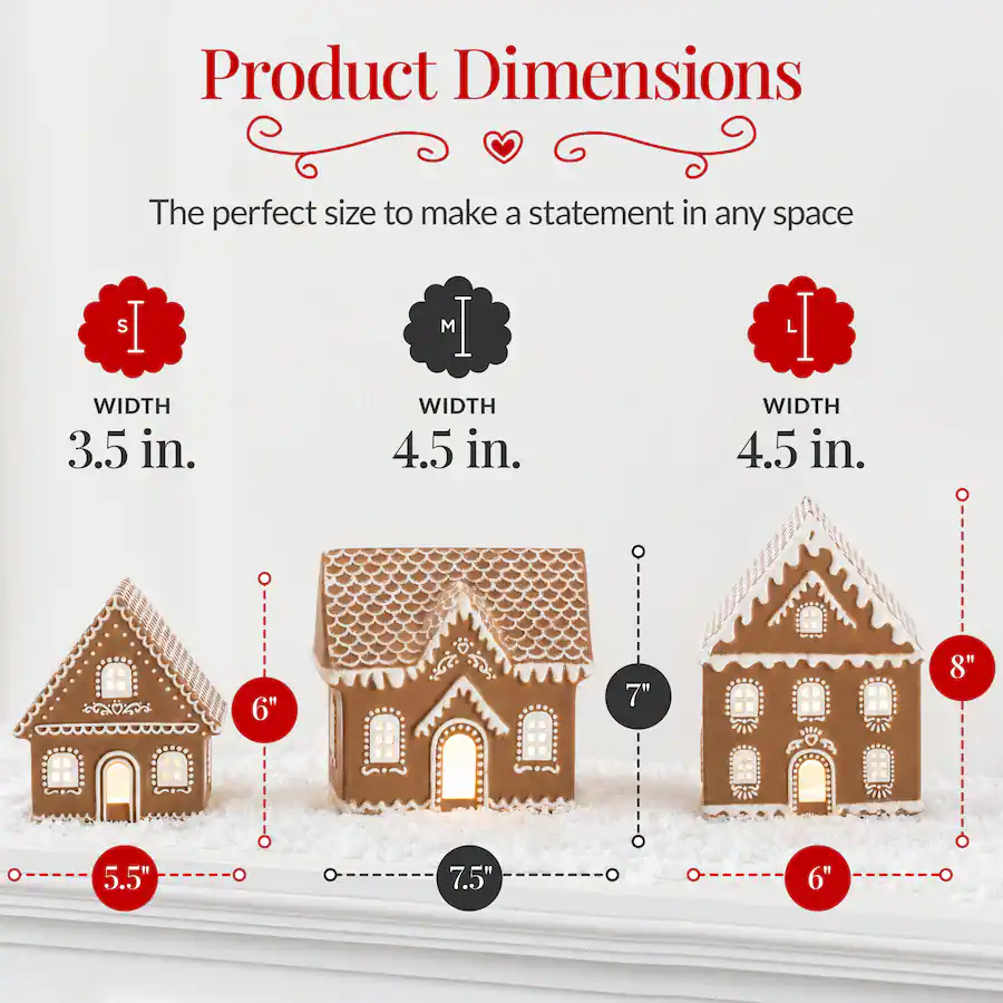 Beast Choice Best Choice Products Ceramic Gingerbread House Lighted Christmas Decor ...