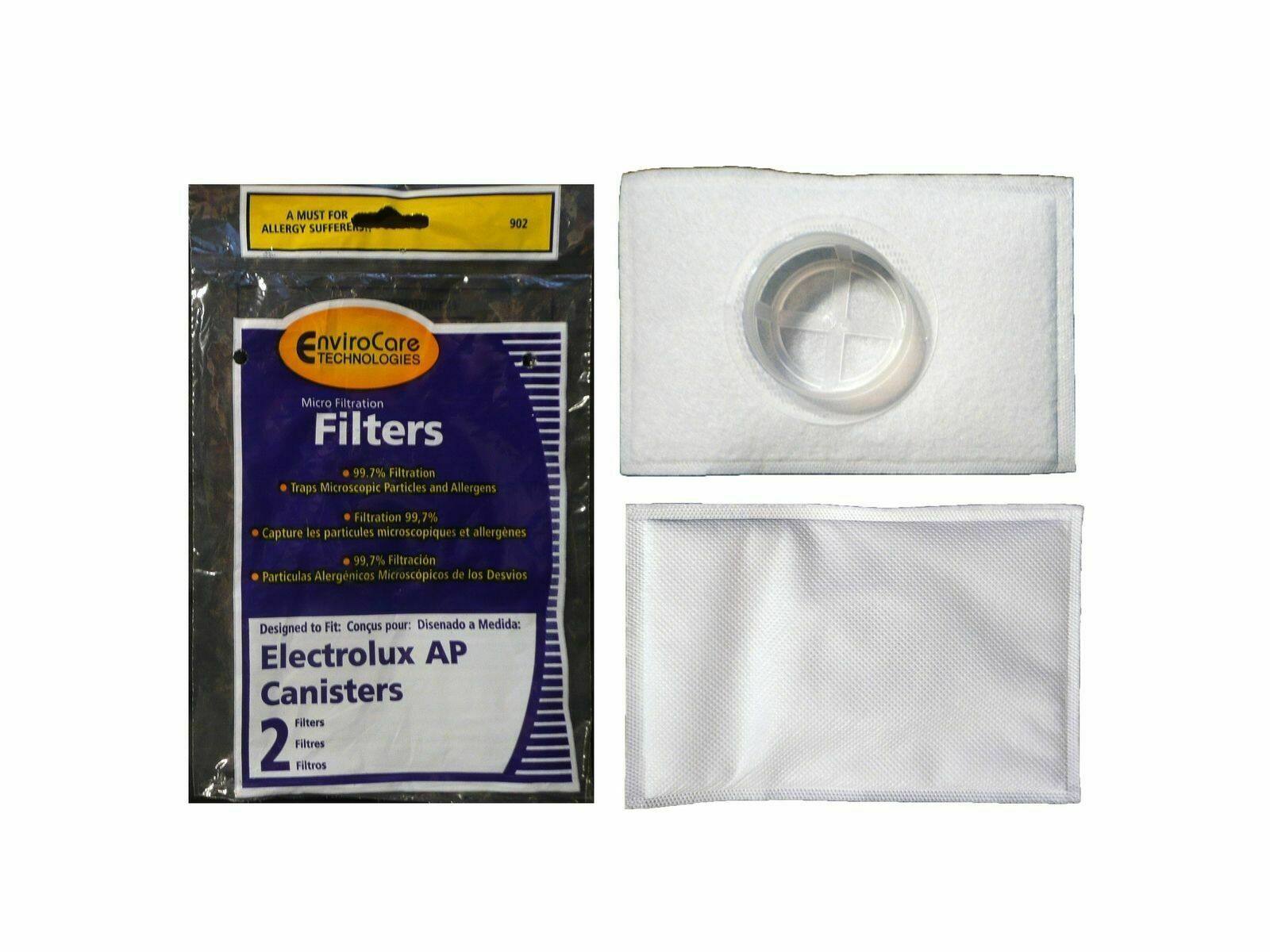 A MUST FOR ALLERGY SUFFERERS

EnviroCare TECHNOLOGIES Micro Filtration Filters

- 99.7% Filtration Traps Microscopic Particles and Allergens
- Capture les particules microscopiques et allergènes
- Partículas Alérgicas Microscópicas de los Desvios

Designed to Fit: Conçu pour: Disenado a Medida: Electrolux AP Canisters

2 Filters