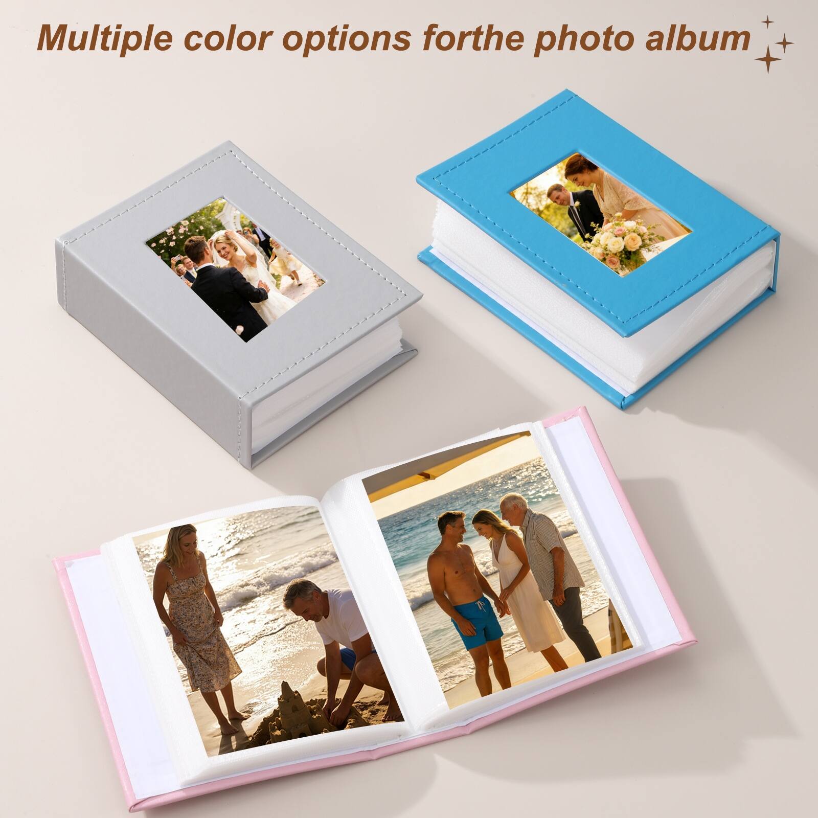 Multiple color options for the photo album