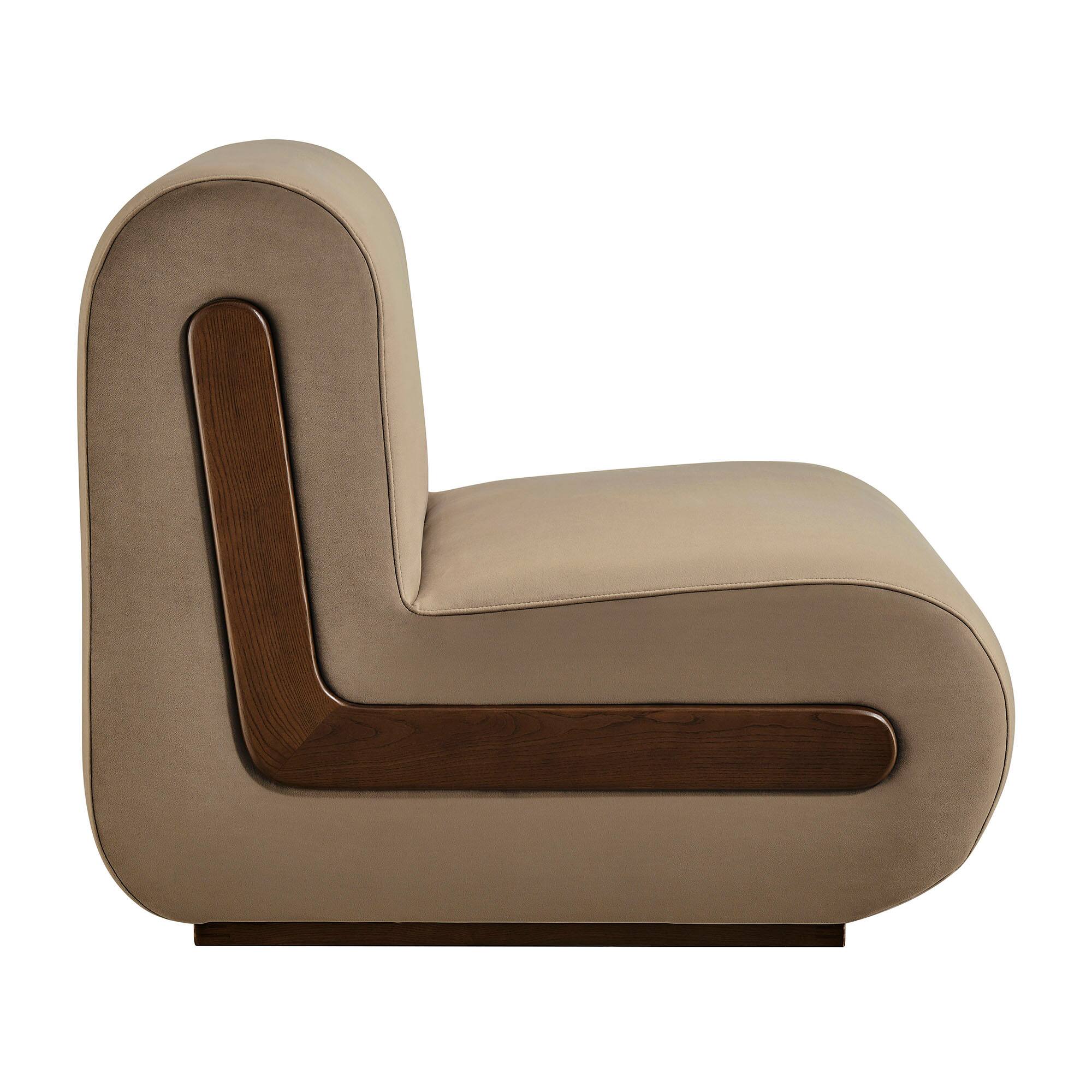 Alt View 2. Modway - Denby Performance Velvet Accent Chair by Modway - Taupe.