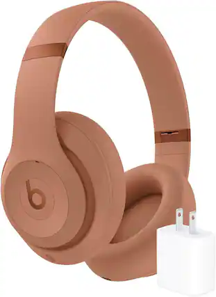 Front. Beats - Beats - Studio Pro x Kim Kardashian + Power Adapter - Beige.