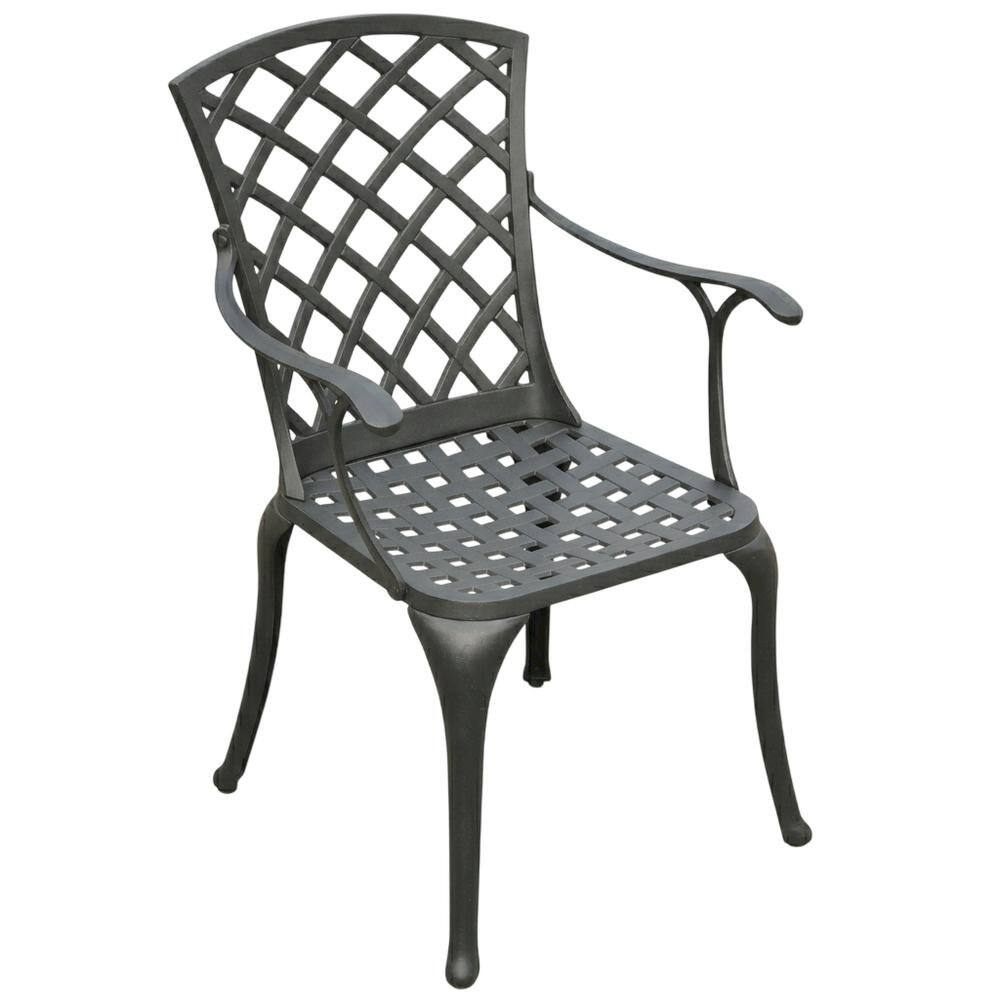 Left. Outdoor Escape - Black outdoor armchair set with high backrests and sturdy construction - Black.