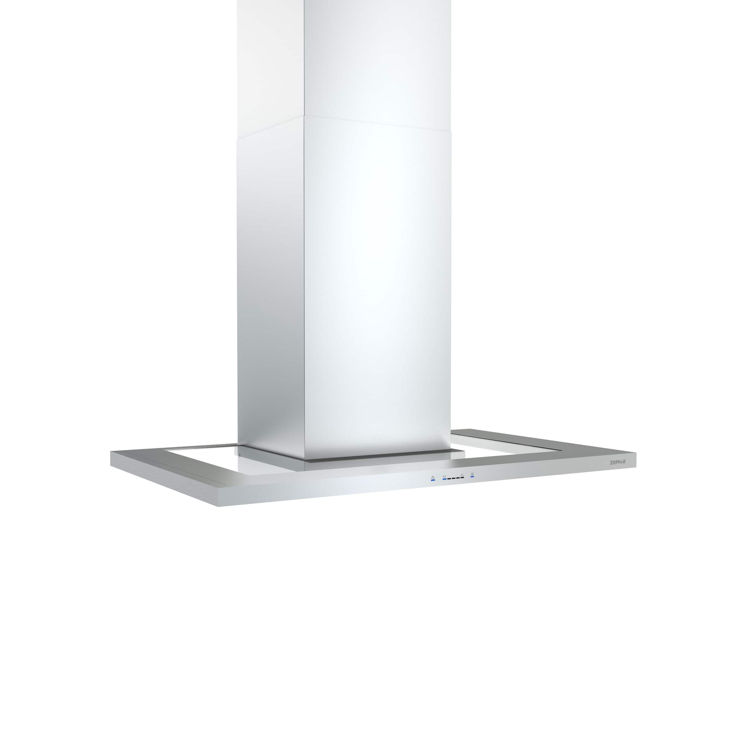 Left. Zephyr - Modena 30 in. 600 CFM Wall Mount Range Hood with LED Light - Stainless Steel.