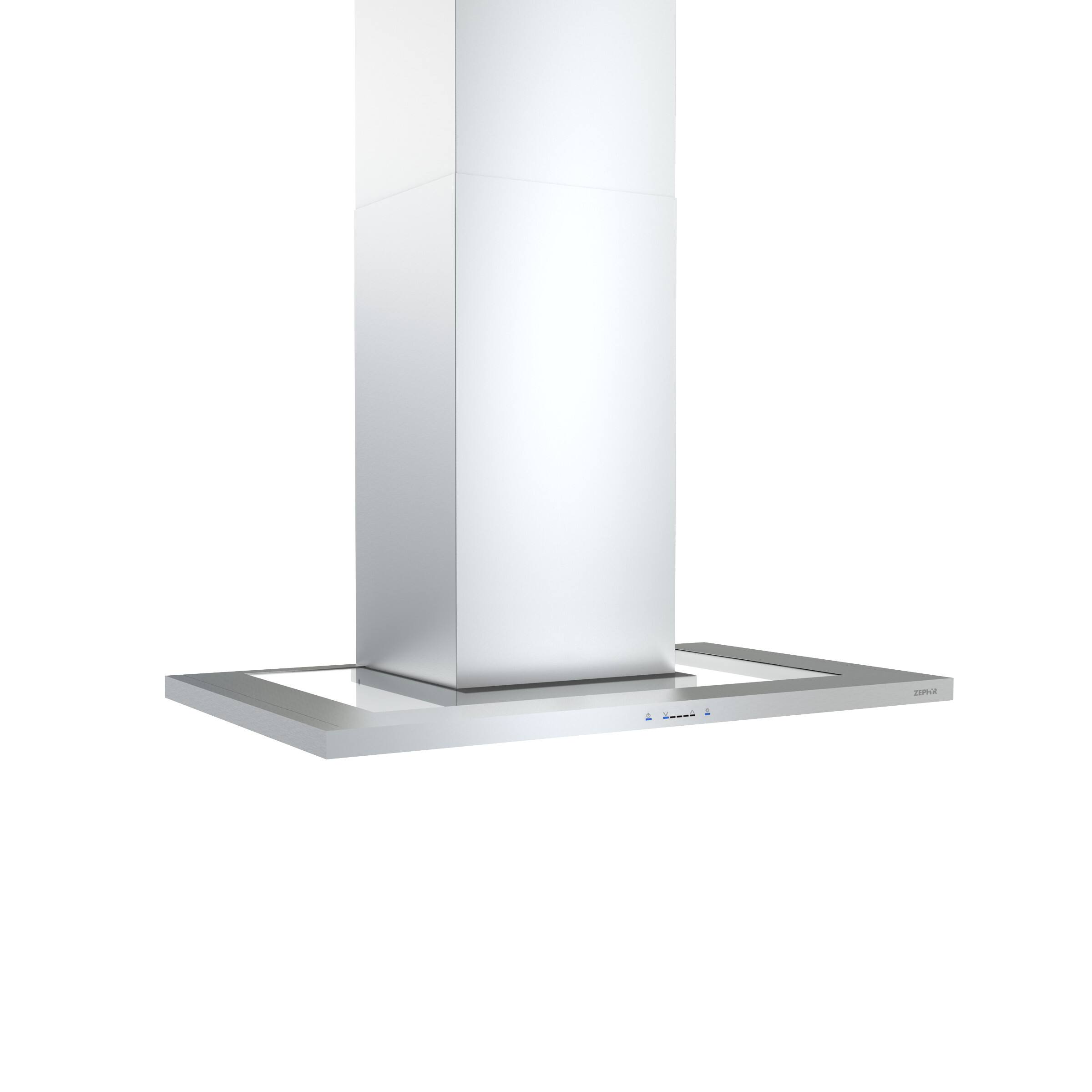 Left. Zephyr - Modena 30 in. 600 CFM Wall Mount Range Hood with LED Light - Stainless Steel.