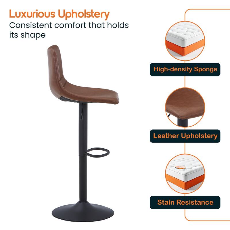Luxurious Upholstery  
Consistent comfort that holds its shape

- High-density Sponge
- Leather Upholstery
- Stain Resistance