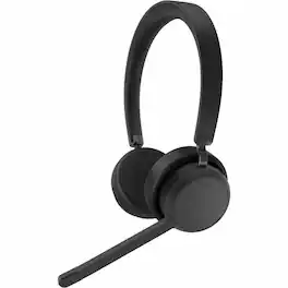 Lenovo - Wireless Stereo Headset - Stereo - Wireless - Bluetooth - 98.4 ft - 32 Ohm - 20 Hz to 20 kHz - On-ear - Black