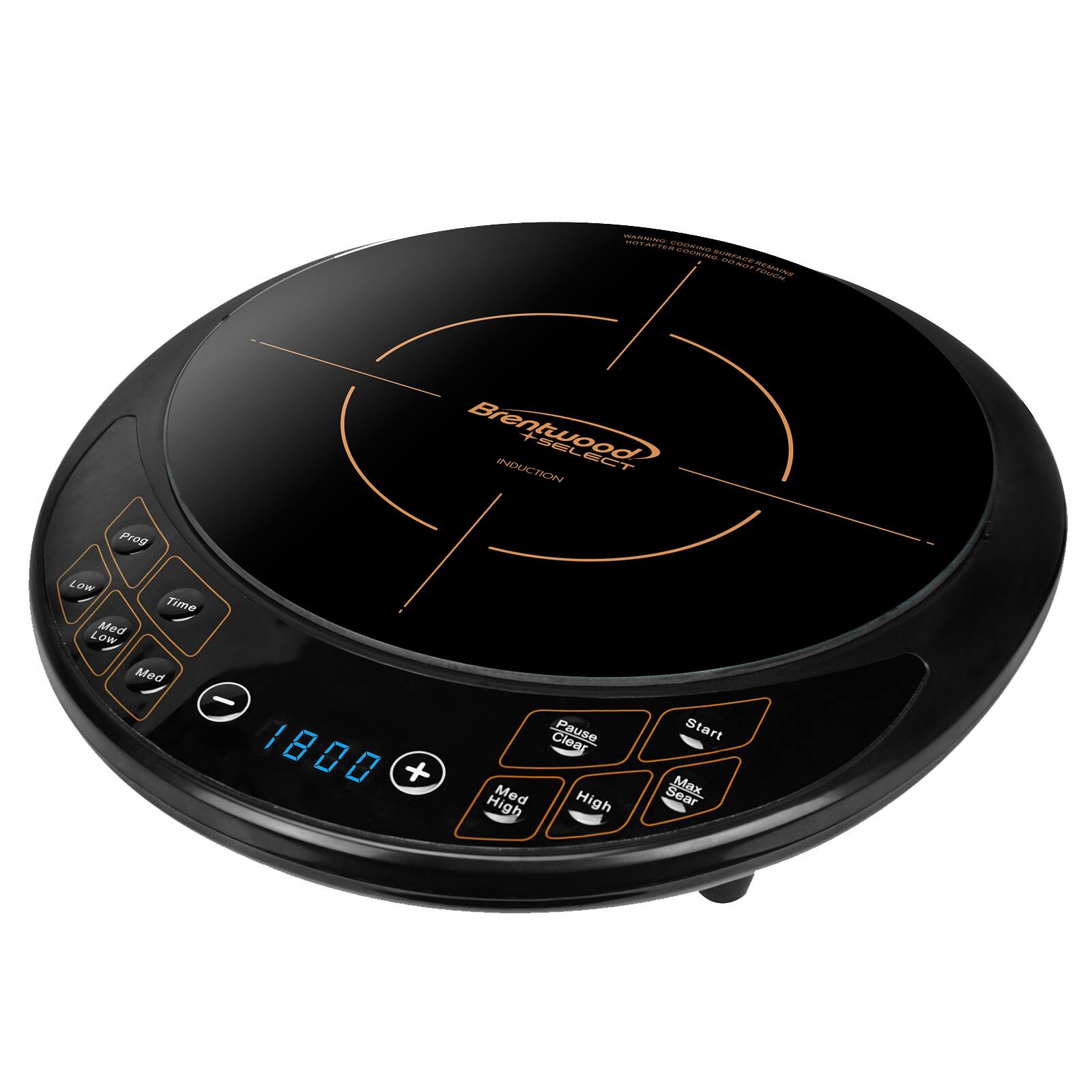 Brentwood - Single Electric Induction Cooktop - Black
