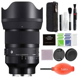 50mm f/1.2 DG DN Art Lens for Sony E-Mount w/ Pixel Advance Accessories Bundle | 316965 | Sigma 50mm f1.2 e Mount - Black