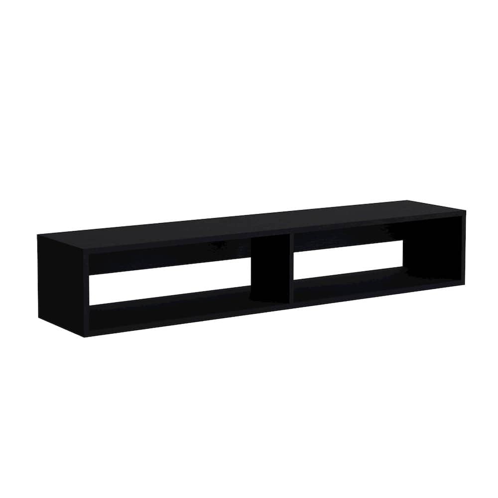 TuHome - Warrior 59" Floating Tv Stand MDF - Black