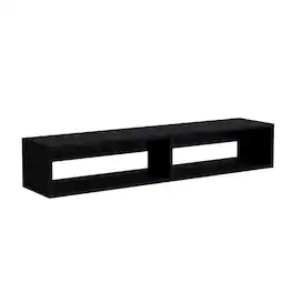 TuHome - Warrior 59" Floating Tv Stand MDF - Black