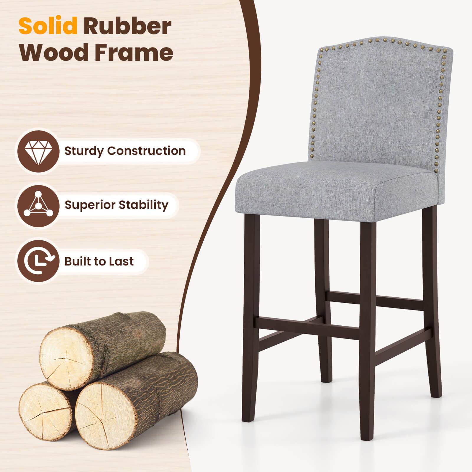 Solid Rubber Wood Frame: Sturdy Construction, Superior Stability, Built to Last.
