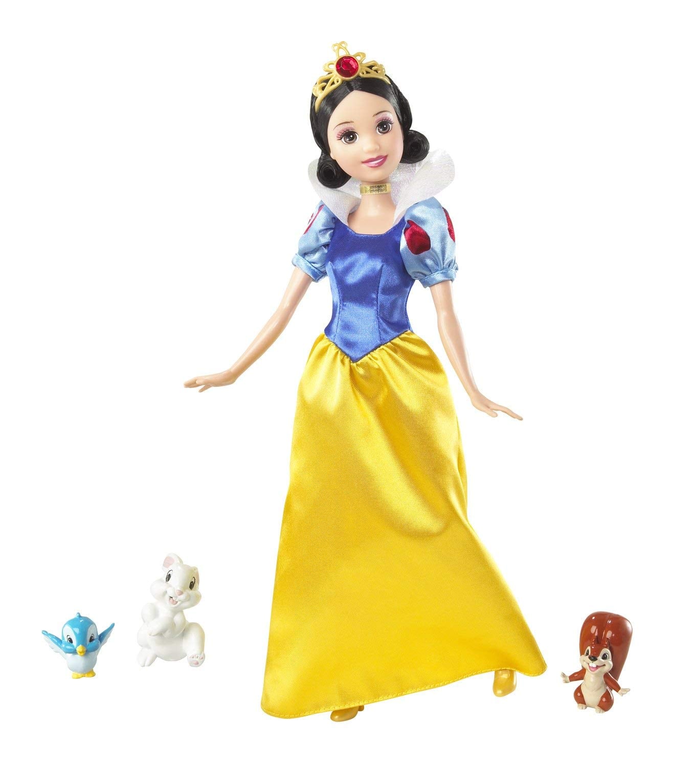Mattel - Disney Princess and Friends Snow White Giftset - Includes Poseable Doll & 3 Pet Friends - Multi
