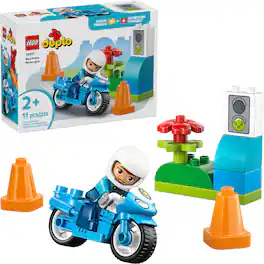 LEGO - DUPLO Town Blue Police Motorcycle Toy 10471